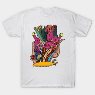 Tentacle monster eating bears T-Shirt